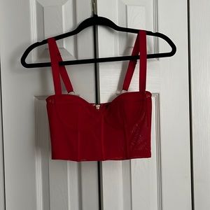 WHITE FOX RED CORSET